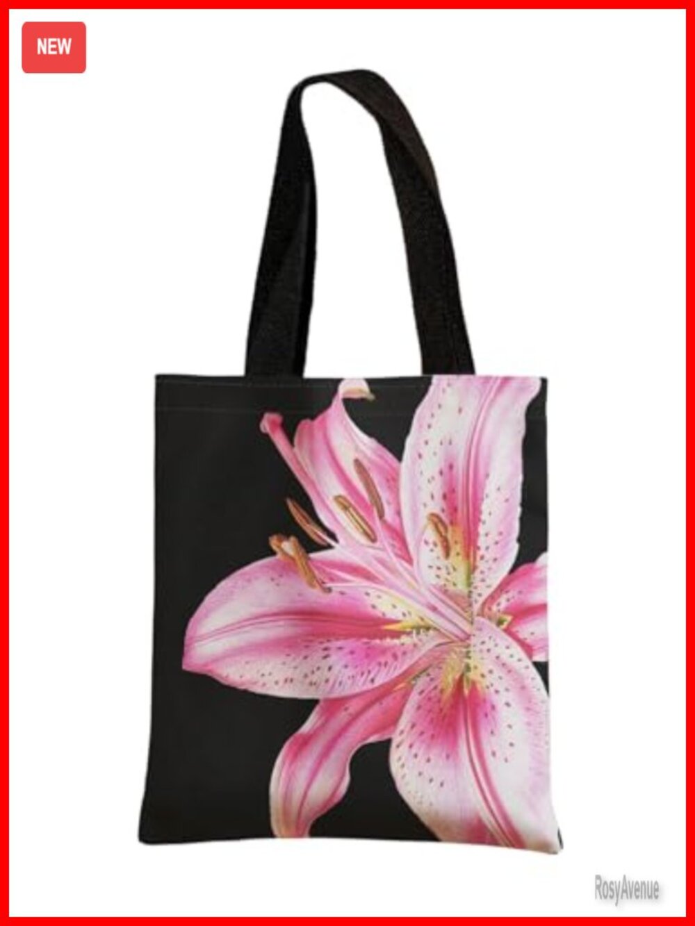 Floerns Floral Print Canvas Tote Bag Shoulder Bag for Women